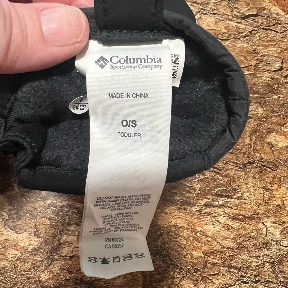 Columbia Black Toddler Mittens